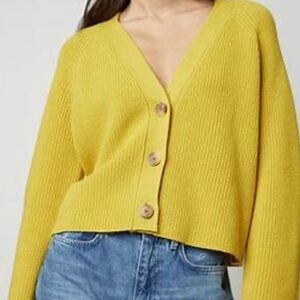 Velvet by Graham & Spencer Mustard Cardigan